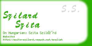 szilard szita business card